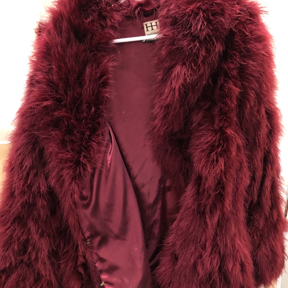 Haute Hippie Feather coat